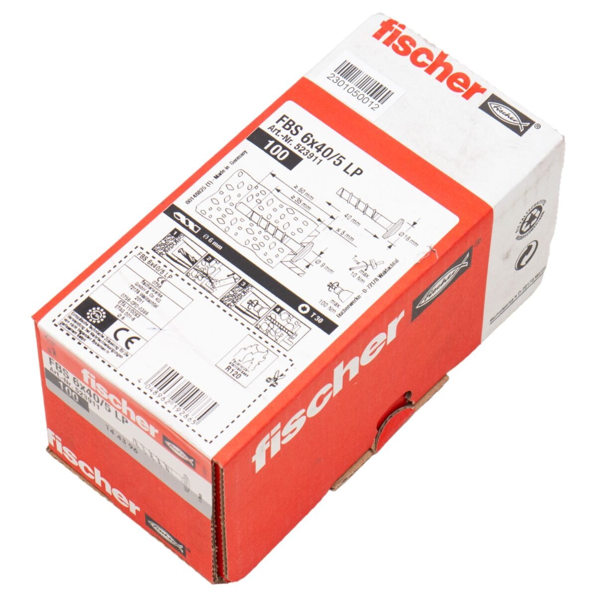 FISCHER FBS 6x40/5 LP (523911) Betonschroef - Afbeelding 1