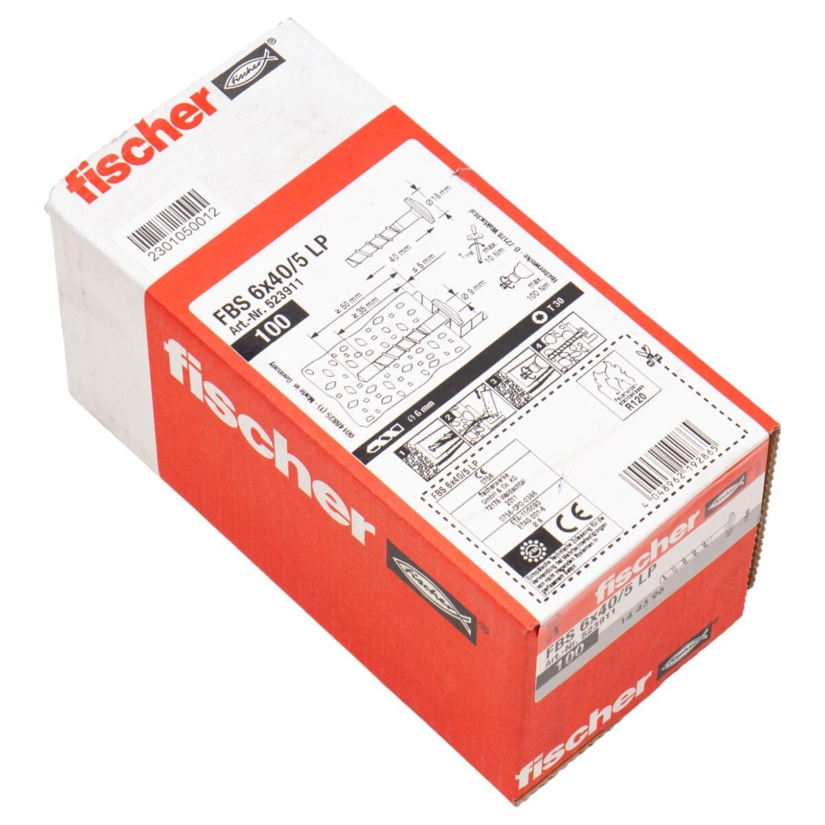 FISCHER FBS 6x40/5 LP (523911) Betonschroef - Afbeelding 3