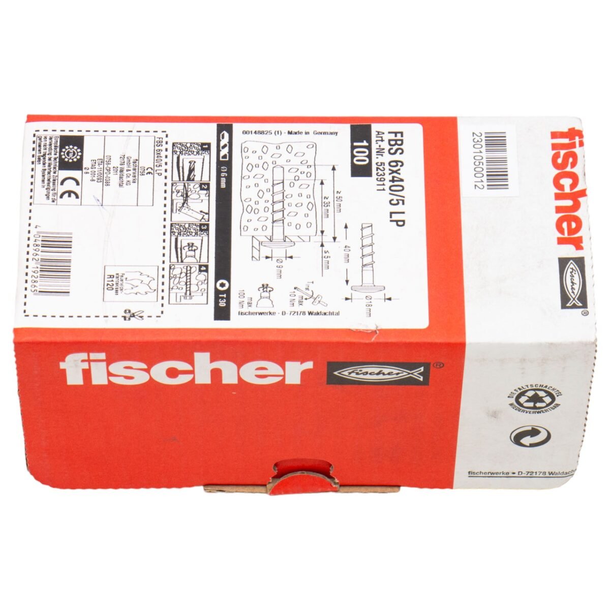 FISCHER FBS 6x40/5 LP (523911) Betonschroef - Afbeelding 4