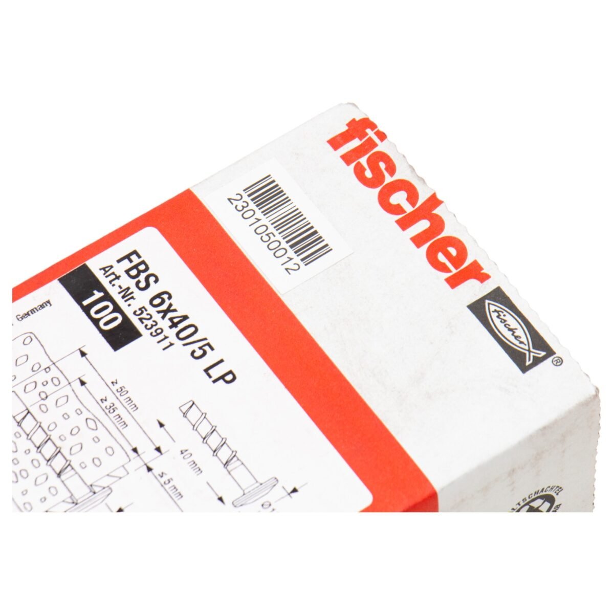 FISCHER FBS 6x40/5 LP (523911) Betonschroef - Afbeelding 5