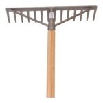 STREUDING Hark tuin 14-tands recht met steel - Afbeelding 2