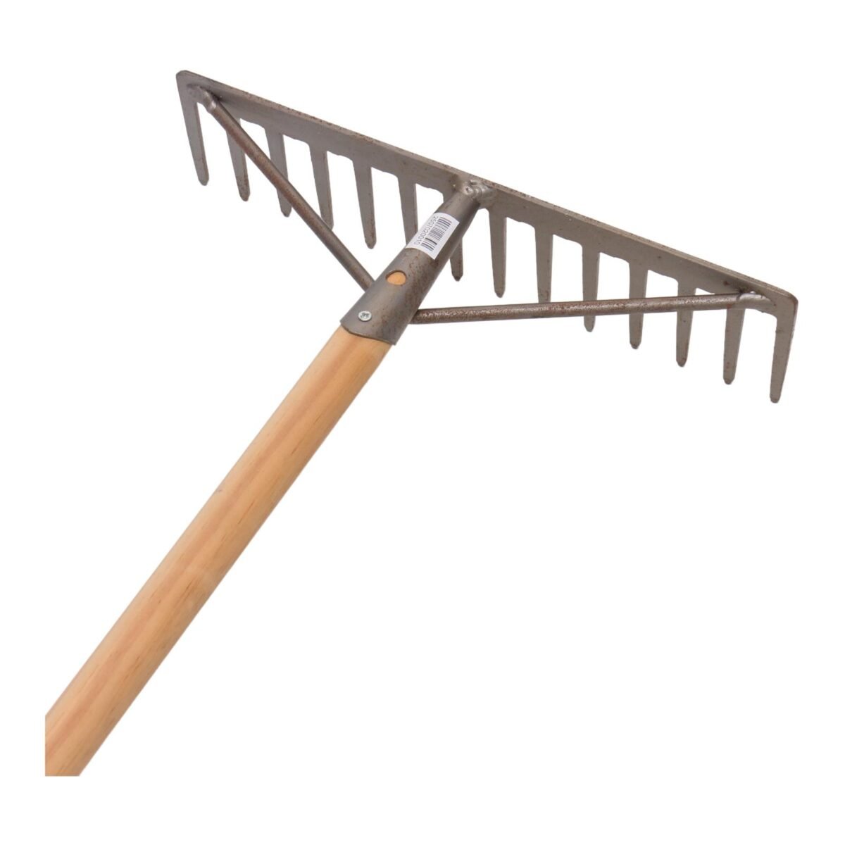 STREUDING Hark tuin 14-tands recht met steel - Afbeelding 1