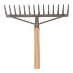 STREUDING Hark tuin 14-tands recht met steel - Afbeelding 4