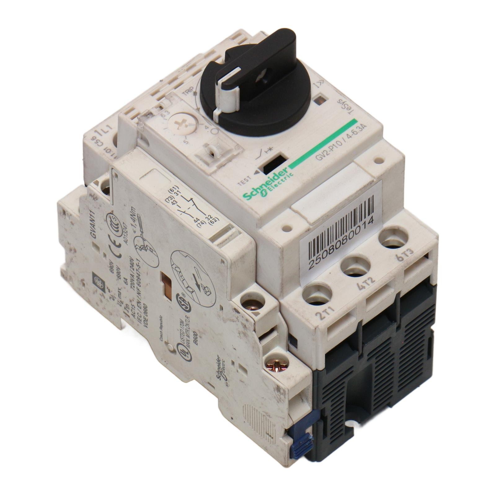 SCHNEIDER ELECTRIC GV2-P10/4-6.3A + GVAN11 SCHNEIDER ELECTRIC GV2-P10/4-6.3A + GVAN11 - Afbeelding 3