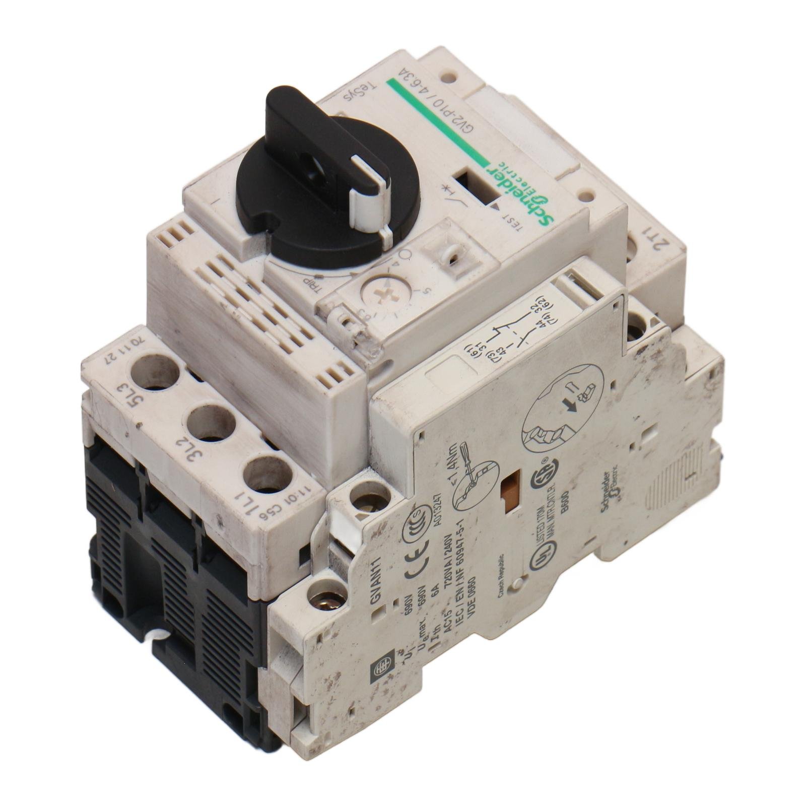 SCHNEIDER ELECTRIC GV2-P10/4-6.3A + GVAN11 SCHNEIDER ELECTRIC GV2-P10/4-6.3A + GVAN11 - Afbeelding 5
