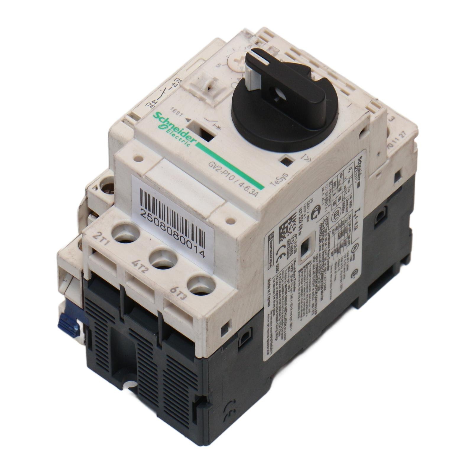 SCHNEIDER ELECTRIC GV2-P10/4-6.3A + GVAN11 SCHNEIDER ELECTRIC GV2-P10/4-6.3A + GVAN11 - Afbeelding 1