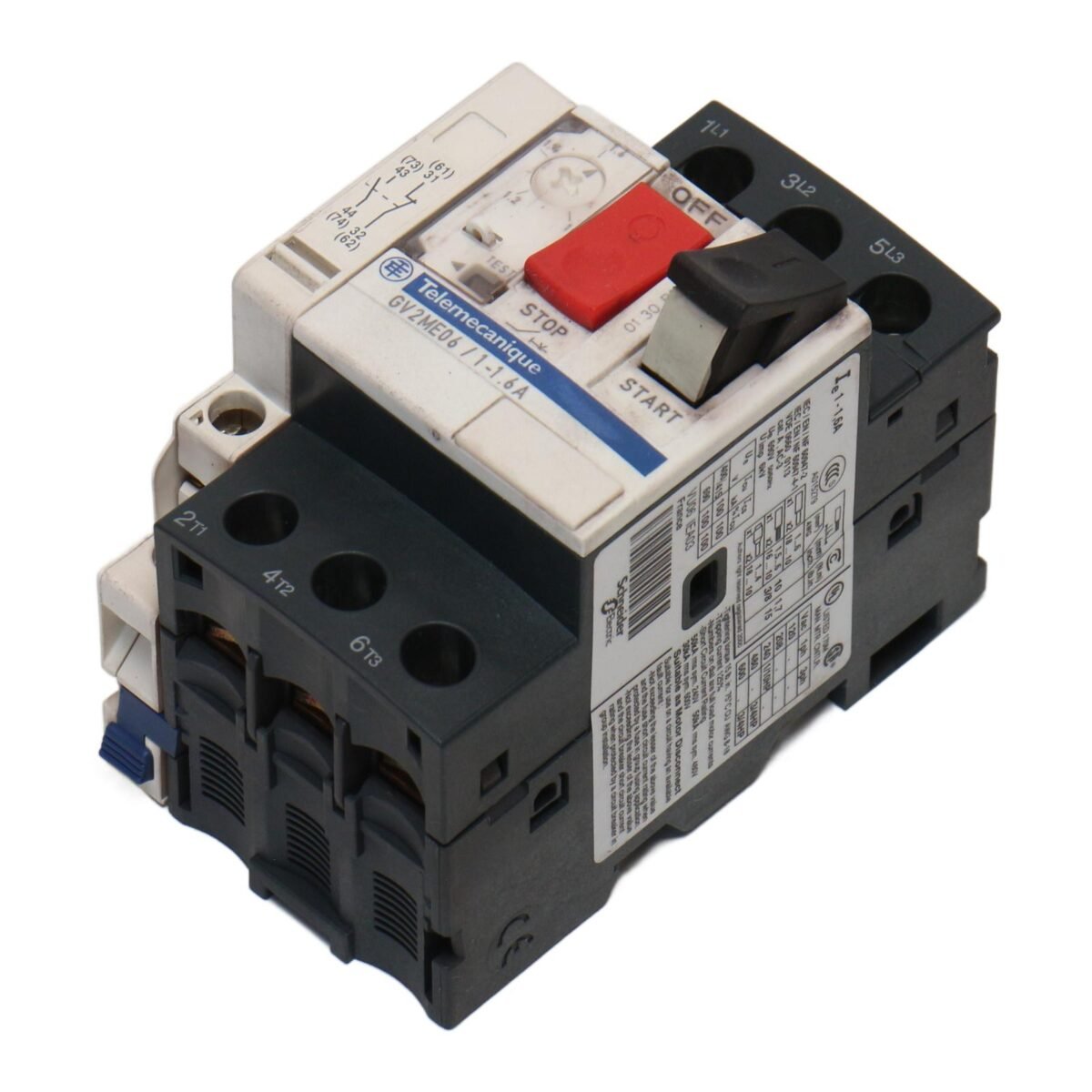 SCHNEIDER ELECTRIC GV2ME06/1-1.6A + GVAN11 - Afbeelding 1