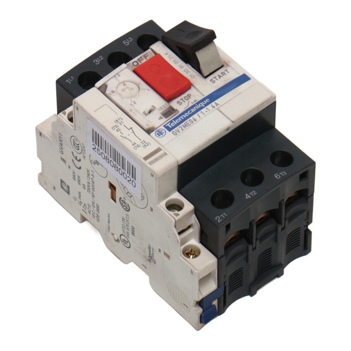 SCHNEIDER ELECTRIC GV2ME06/1-1.6A + GVAN11 - Afbeelding 3