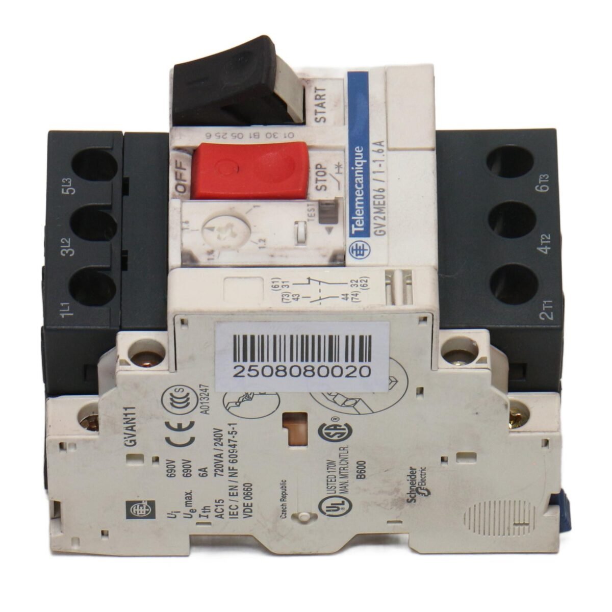 SCHNEIDER ELECTRIC GV2ME06/1-1.6A + GVAN11 - Afbeelding 4
