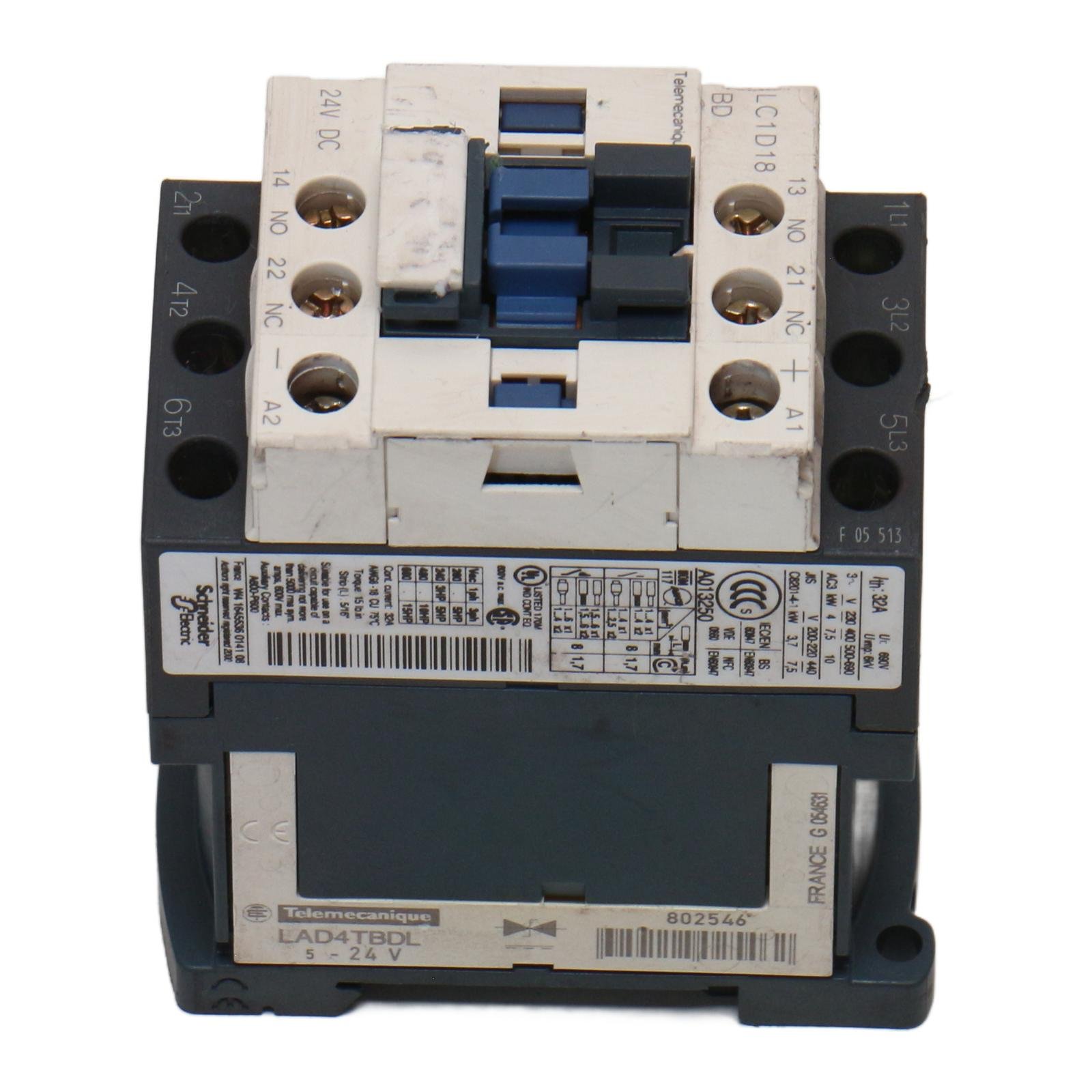 TELEMECANIQUE LC1D18BD + LAD4TBDL TELEMECANIQUE LC1D18BD + LAD4TBDL - Afbeelding 4