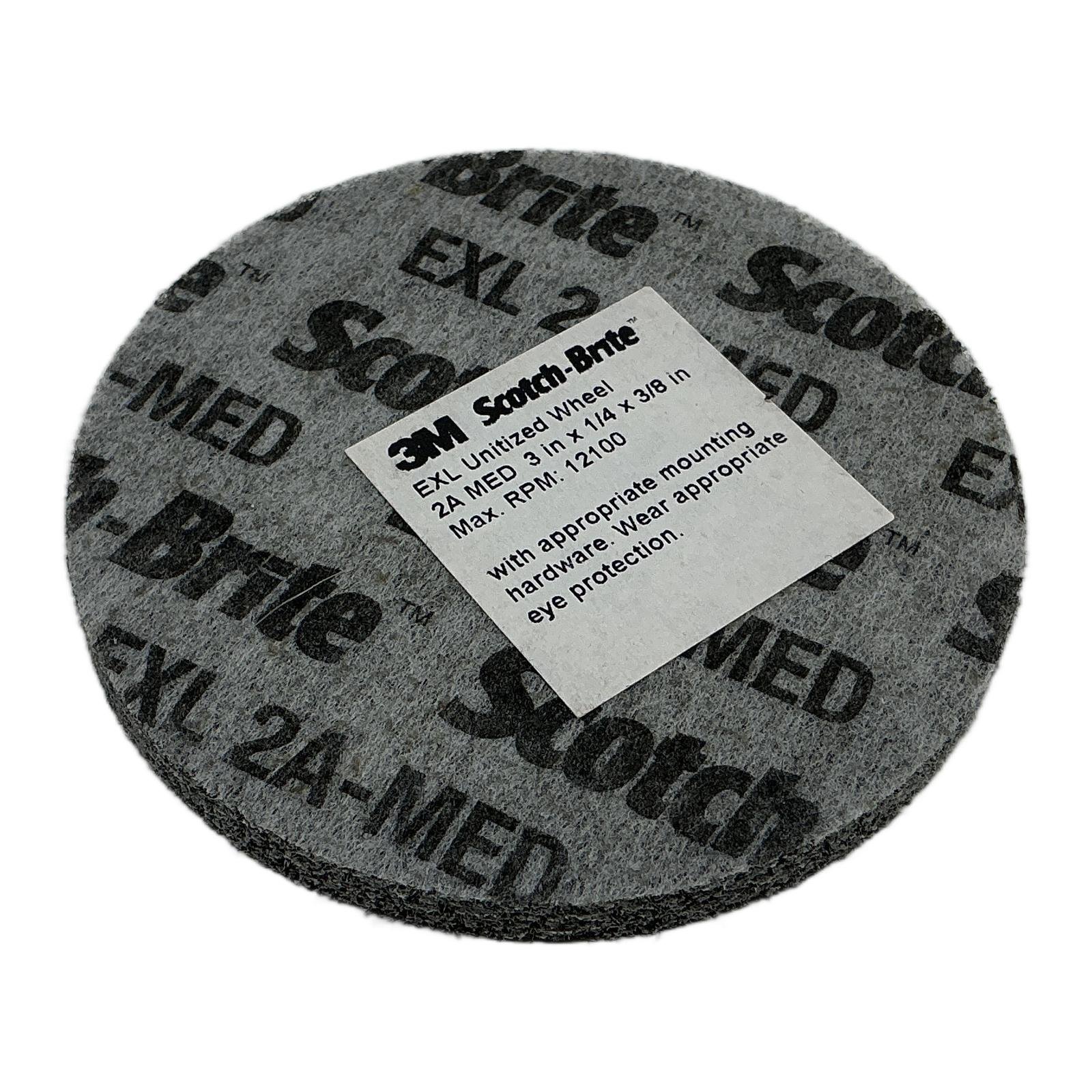 3M Scotch-Brite EXL Unitized Wheel 2A MED 3 inch 3M Scotch-Brite EXL Unitized Wheel 2A MED 3 inch - Afbeelding 1