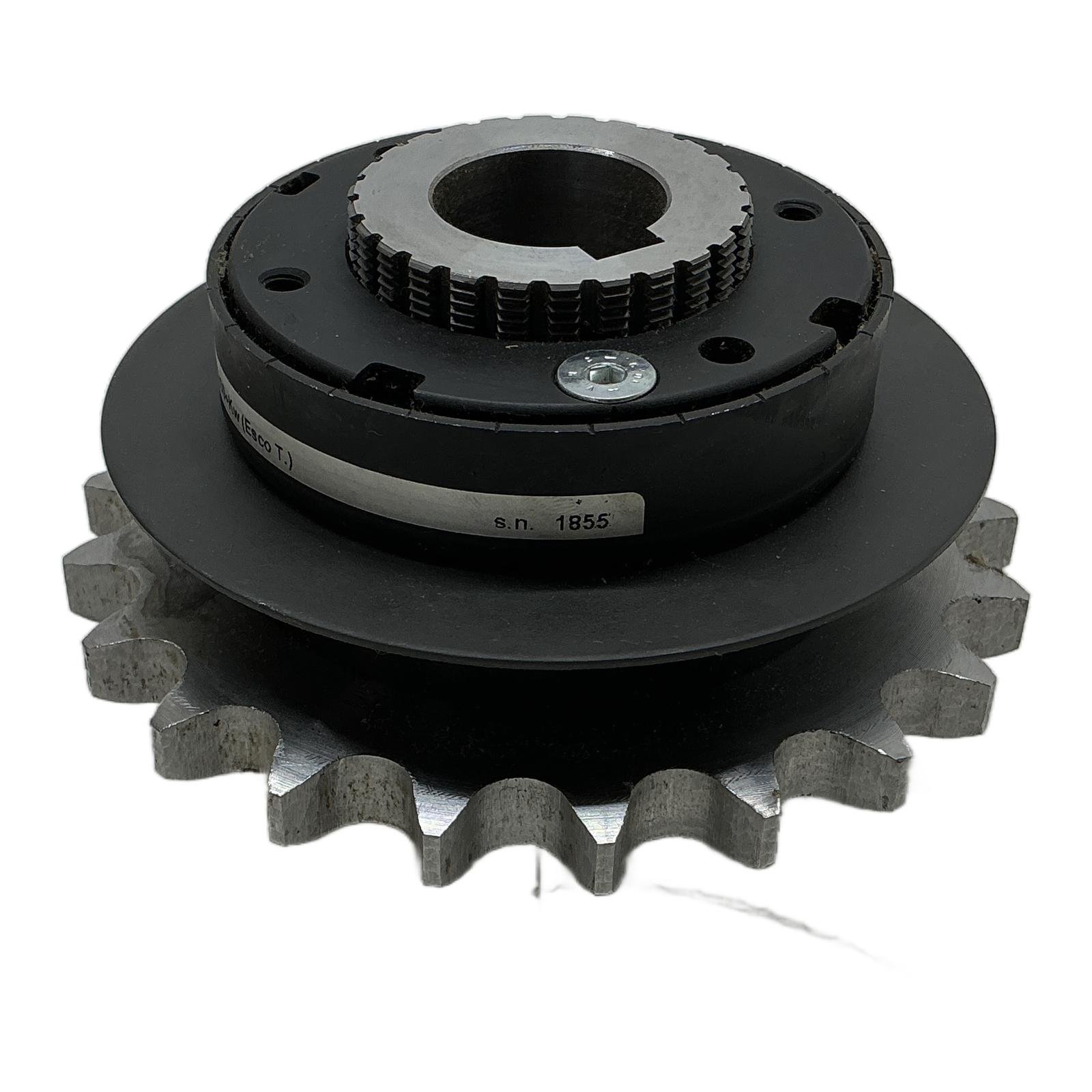 ESCO TRANSMISSIONS SYNCHRON 35FM AS-250 Torque Limiter Slip Clutch ø30mm + Keyway Sprocket ESCO TRANSMISSIONS SYNCHRON 35FM AS-250 Torque Limiter Slip Clutch ø30mm + Keyway Sprocket - Afbeelding 1