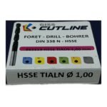 GISS Drill HSSE Din 338N Tialn 1.0mm 862113 - Afbeelding 2