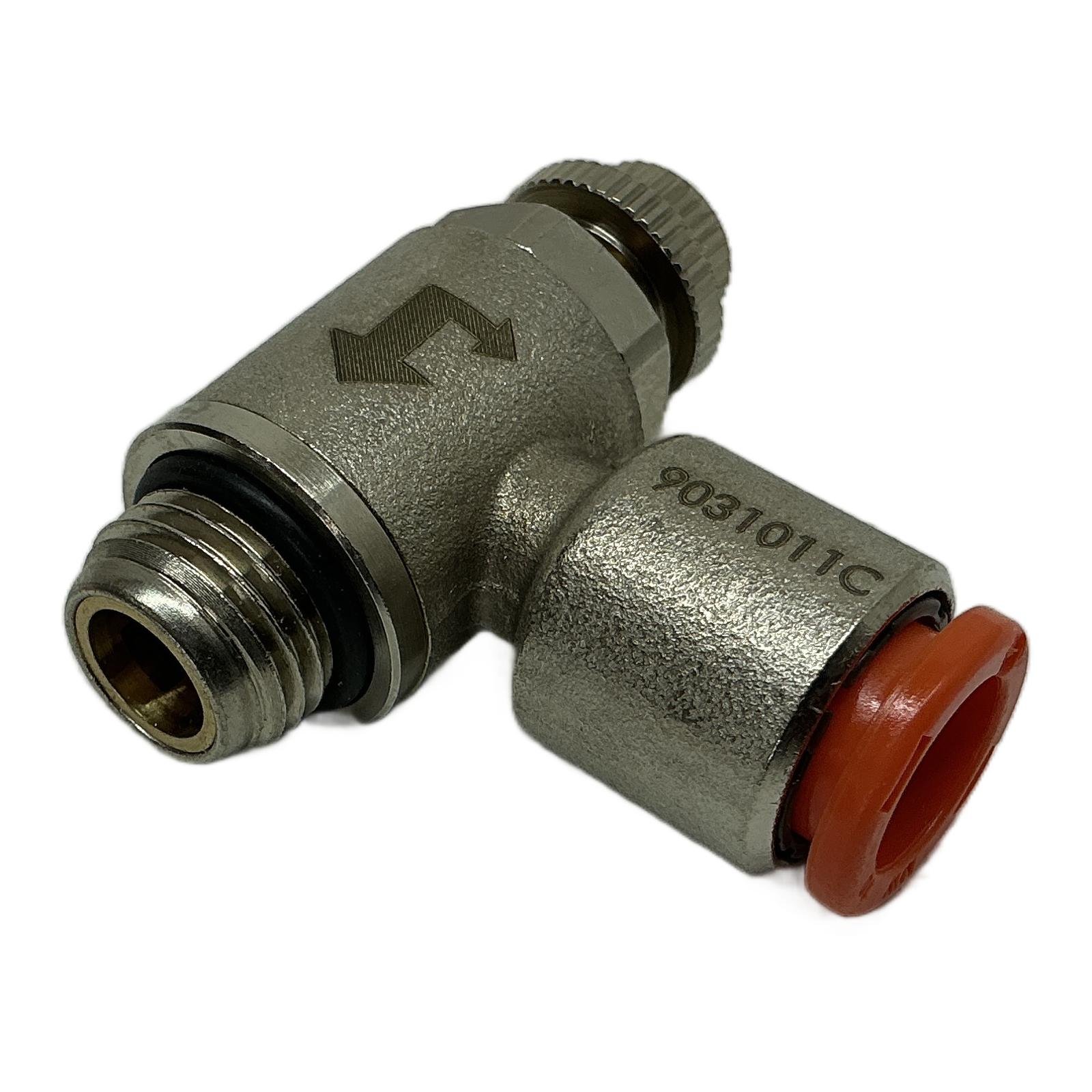 METAL WORK 9031011C MRF-N-M-C 10 1/4 Snelheidsregelventiel 10mm - G 1/4" METAL WORK 9031011C MRF-N-M-C 10 1/4 Snelheidsregelventiel 10mm - G 1/4" - Afbeelding 1