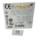 MULTI+ TX25 5X80 CR3 Torx-Ttap screws - Afbeelding 5