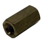 NEUTRAL brass hexagonal coupling nuts with M12 thread and 36mm length