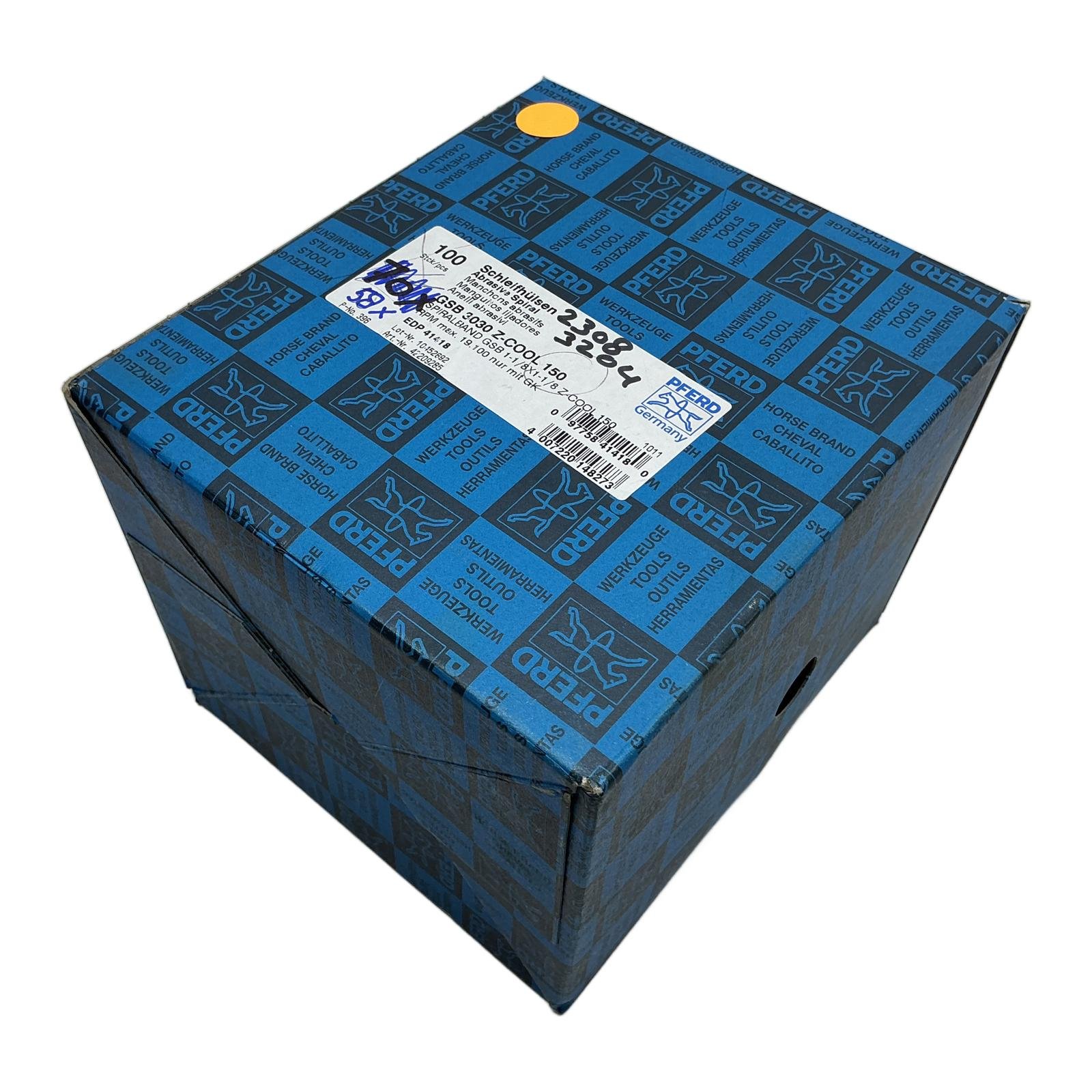 PFERD GSB 3030 Z-COOL 150 Abrasive Spiral Bands – 30x30mm Zirconia Alumina Grit 150 (Open Pack of 58) PFERD GSB 3030 Z-COOL 150 Abrasive Spiral Bands – 30x30mm Zirconia Alumina Grit 150 (Open Pack of 58) - Afbeelding 1