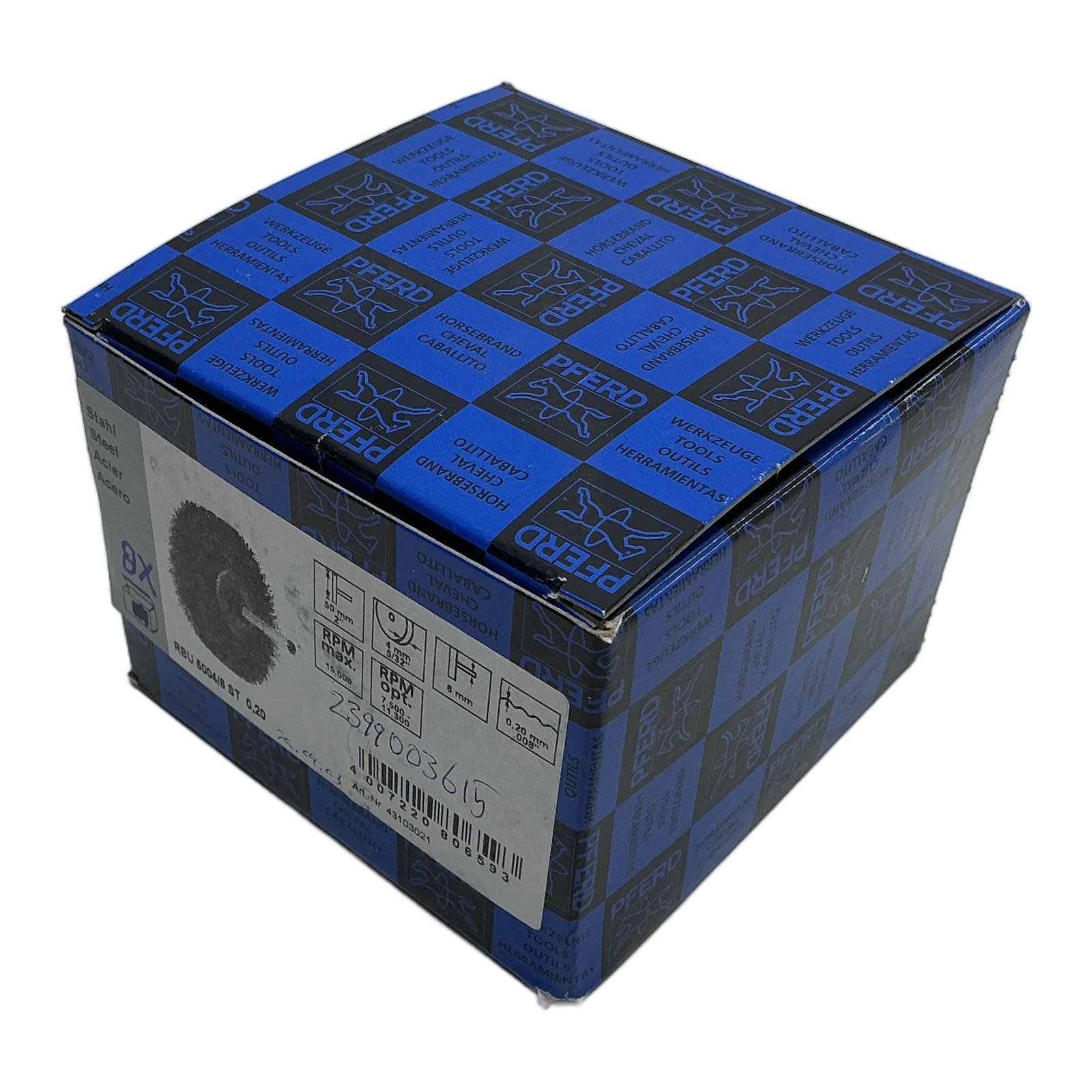 PFERD RBU 5004/6 ST 0.20 Steel Wire Wheel Brush 50mm x 4mm – 6mm Shank Industrial Deburring Tool PFERD RBU 5004/6 ST 0.20 Steel Wire Wheel Brush 50mm x 4mm – 6mm Shank Industrial Deburring Tool - Afbeelding 1