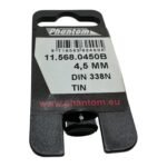 PHANTOM 11.568.0450B TiN Coated HSS Drill Bit - 4.5mm DIN 338N - Afbeelding 2