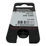 PHANTOM 11.600.0200B HM-tip Carbide Tipped Drill Bit - 2.0mm DIN 338N - Afbeelding 2