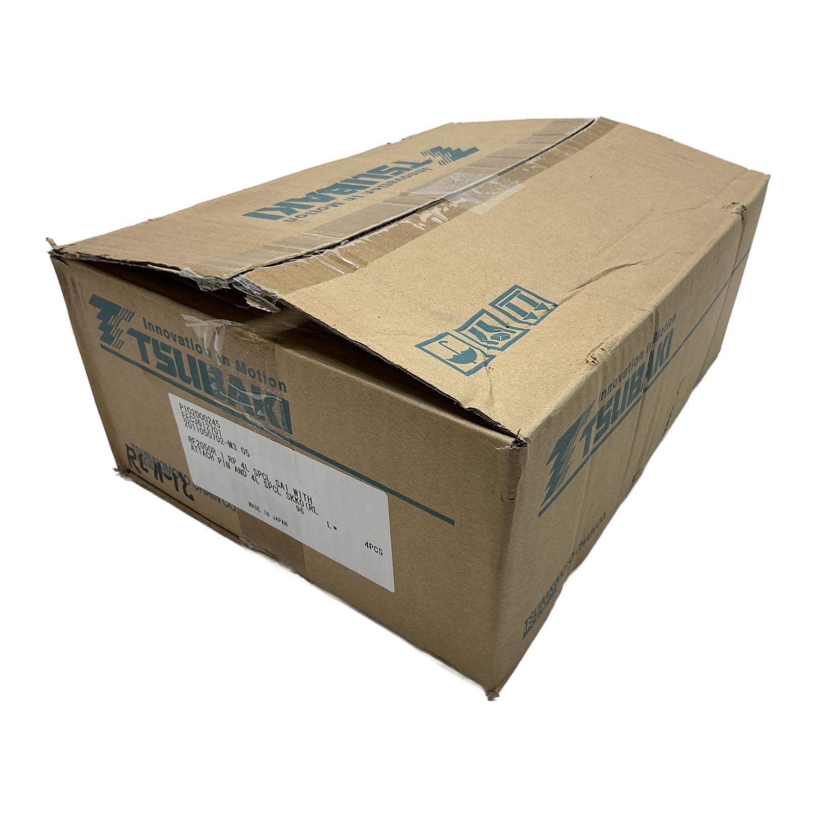 TSUBAKI RF2050R-1-RP-4L-SPCL-SA1 WITH ATTACH PIN AND 4L SPCL SKKO Roller Chain TSUBAKI RF2050R-1-RP-4L-SPCL-SA1 WITH ATTACH PIN AND 4L SPCL SKKO Roller Chain - Afbeelding 1