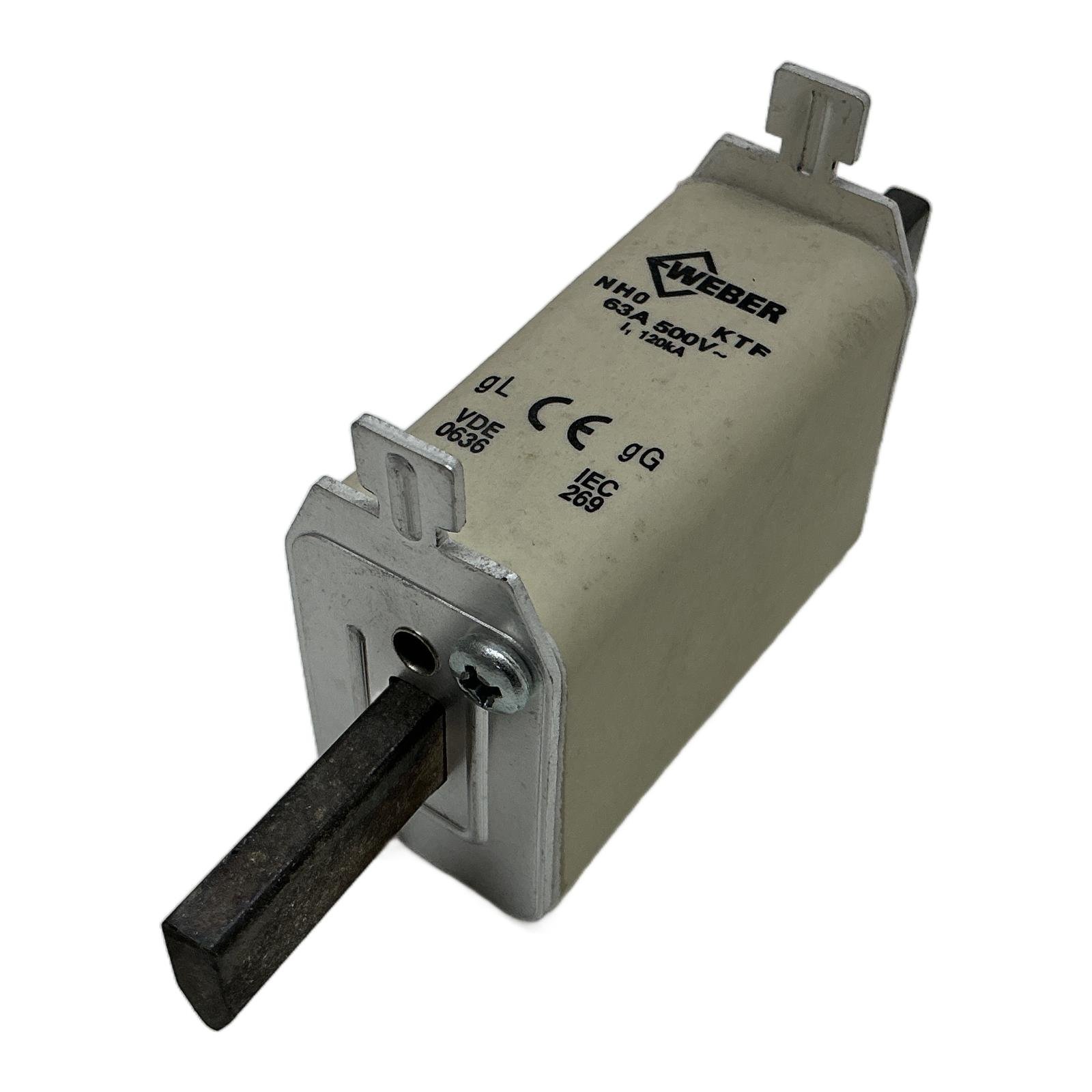 WEBER NH0 KTF 63A 500V WEBER NH0 KTF 63A 500V - Afbeelding 1