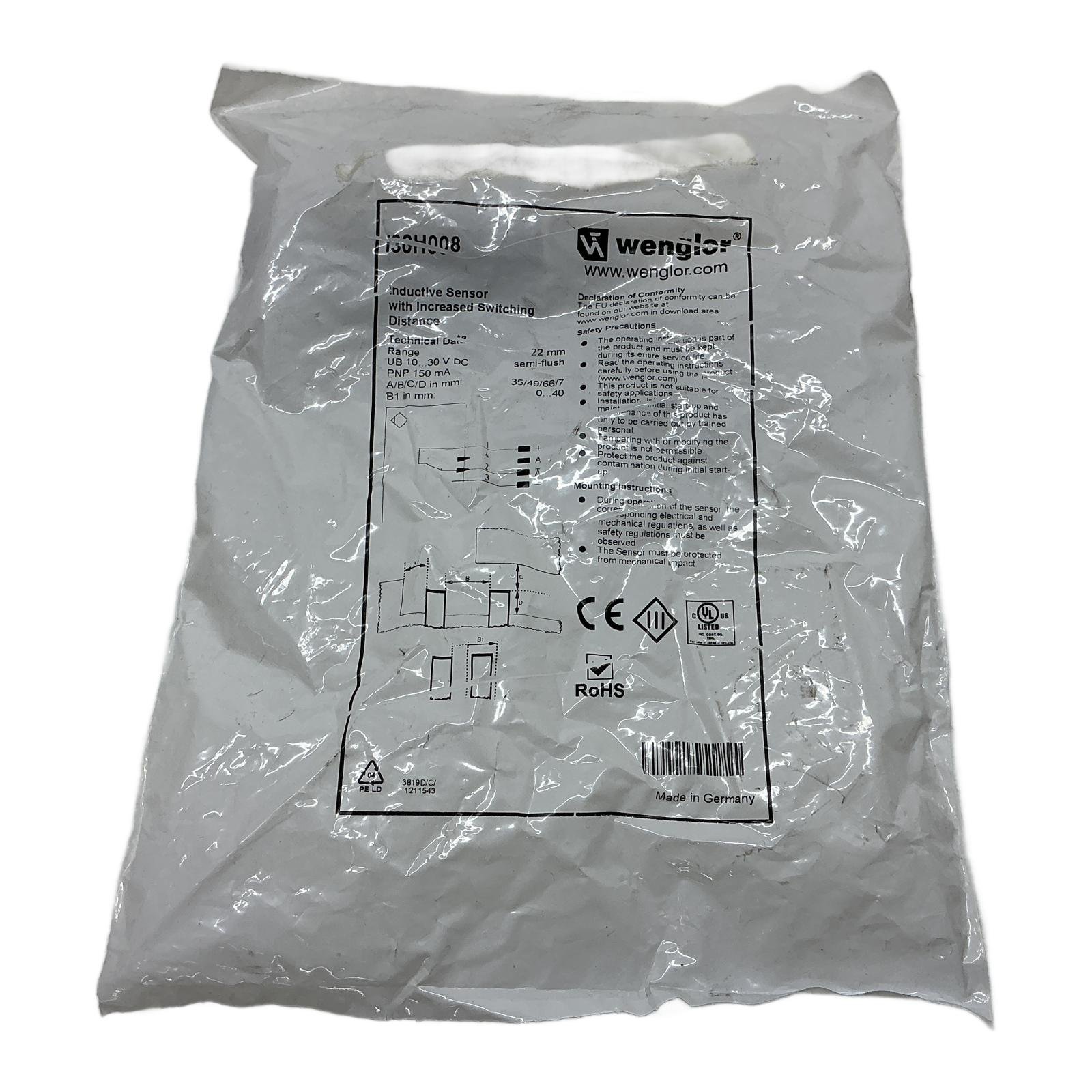 WENGLOR I30H008 inductive sensor WENGLOR I30H008 inductive sensor - Afbeelding 1