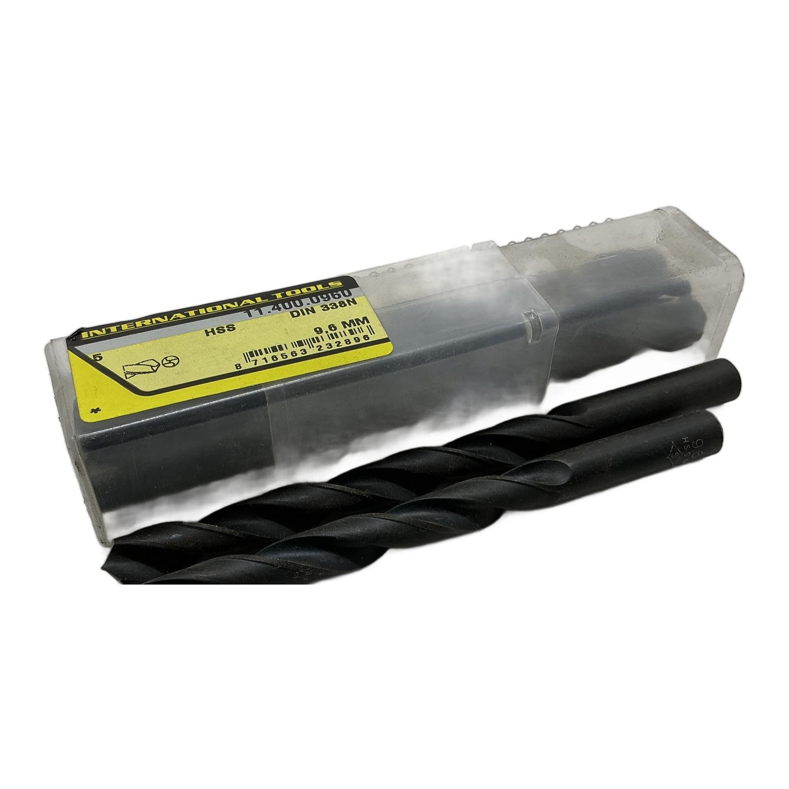 INTERNATIONAL TOOLS 11.400.0960 HSS Twist Drill DIN338N 9,6mm (5pcs) INTERNATIONAL TOOLS 11.400.0960 HSS Twist Drill DIN338N 9,6mm (5pcs) - Afbeelding 1
