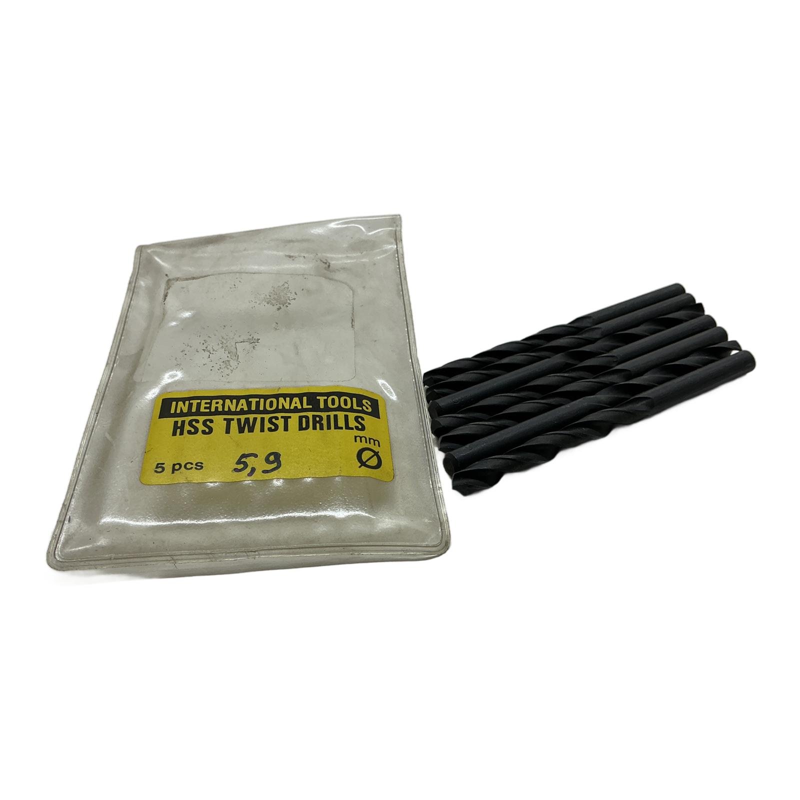 INTERNATIONAL TOOLS HSS Twist Drills 5,9mm (7pcs) INTERNATIONAL TOOLS HSS Twist Drills 5,9mm (7pcs) - Afbeelding 1