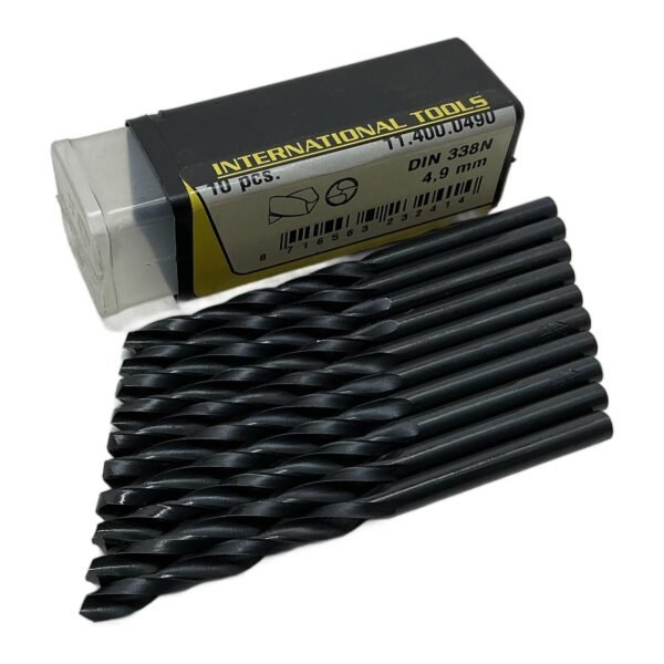 INTERNATIONAL TOOLS TT.400.0490 HSS Twist Drill DIN338N 4,9mm (10pcs)