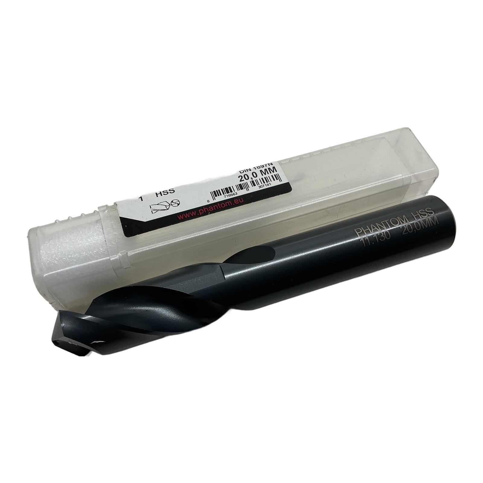PHANTOM 11.130.2000 HSS Twist Drill DIN1897N 20,0mm PHANTOM 11.130.2000 HSS Twist Drill DIN1897N 20,0mm - Afbeelding 1