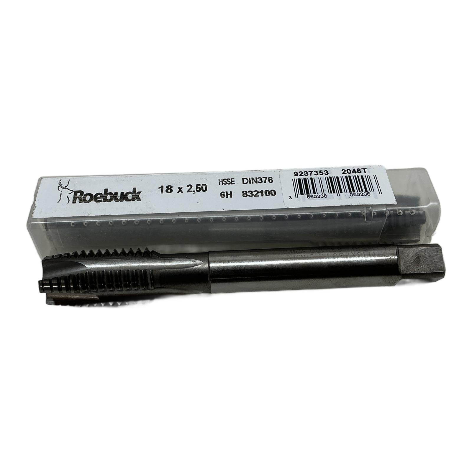 ROEBUCK 832100 18 x 2,50 DIN376 Machine tap with gun entry hss-e ROEBUCK 832100 18 x 2,50 DIN376 Machine tap with gun entry hss-e - Afbeelding 1