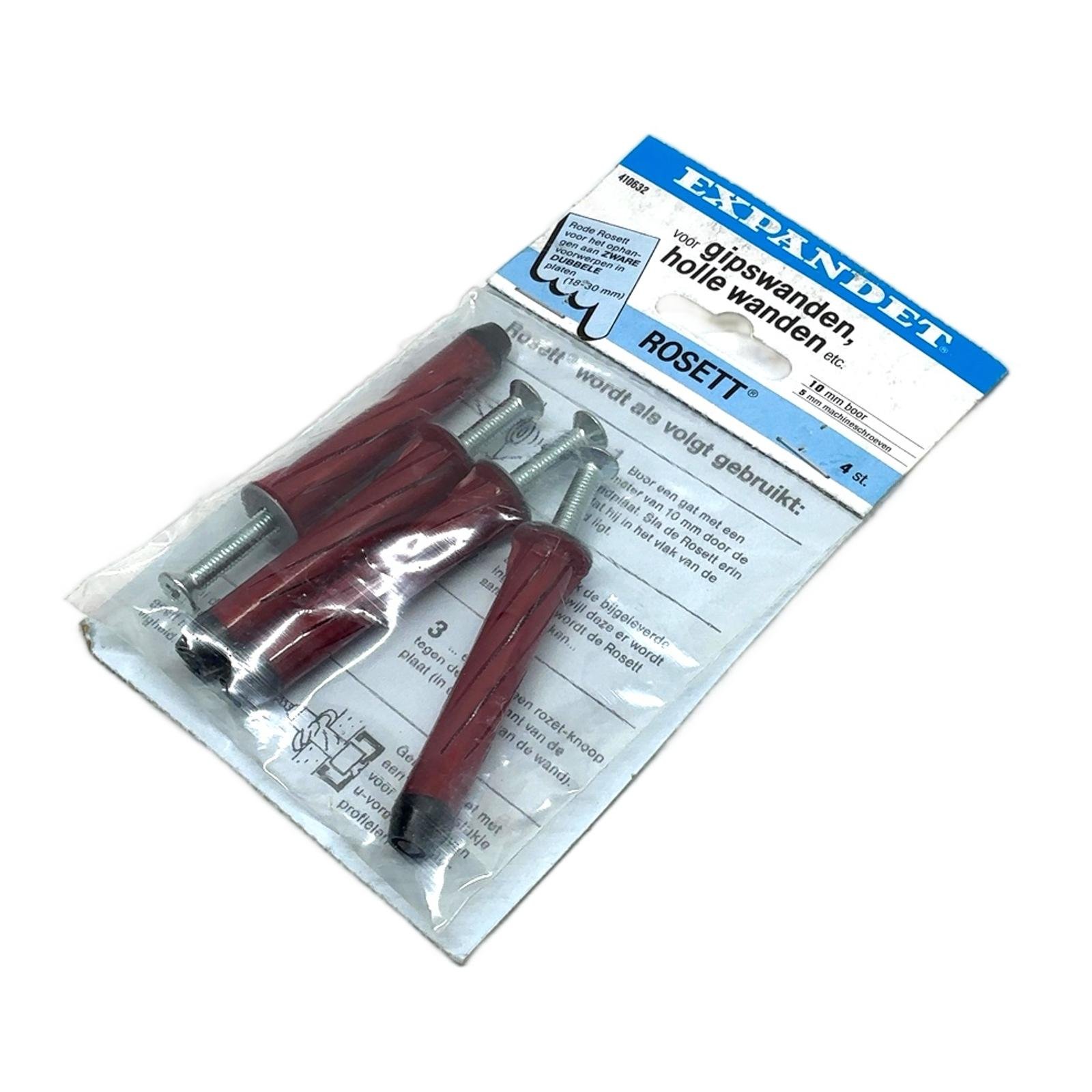 EXPANDET Rosett 410632 Holle wand plug/haak, plaat 18-30mm EXPANDET Rosett 410632 Holle wand plug/haak, plaat 18-30mm - Afbeelding 1