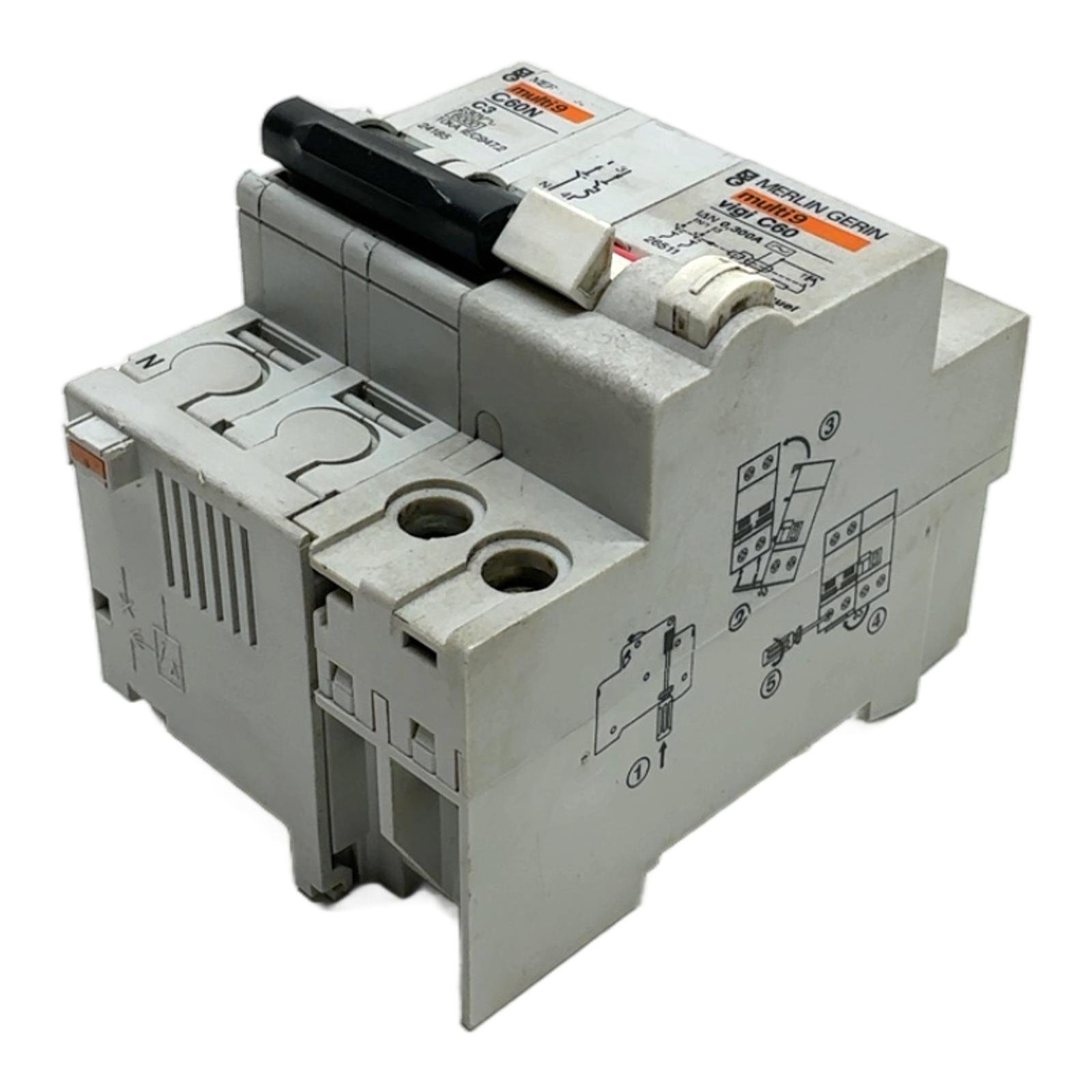 MERLIN GERIN C60N 24185 + Vigi C60 26511 MERLIN GERIN C60N 24185 + Vigi C60 26511 - Afbeelding 1