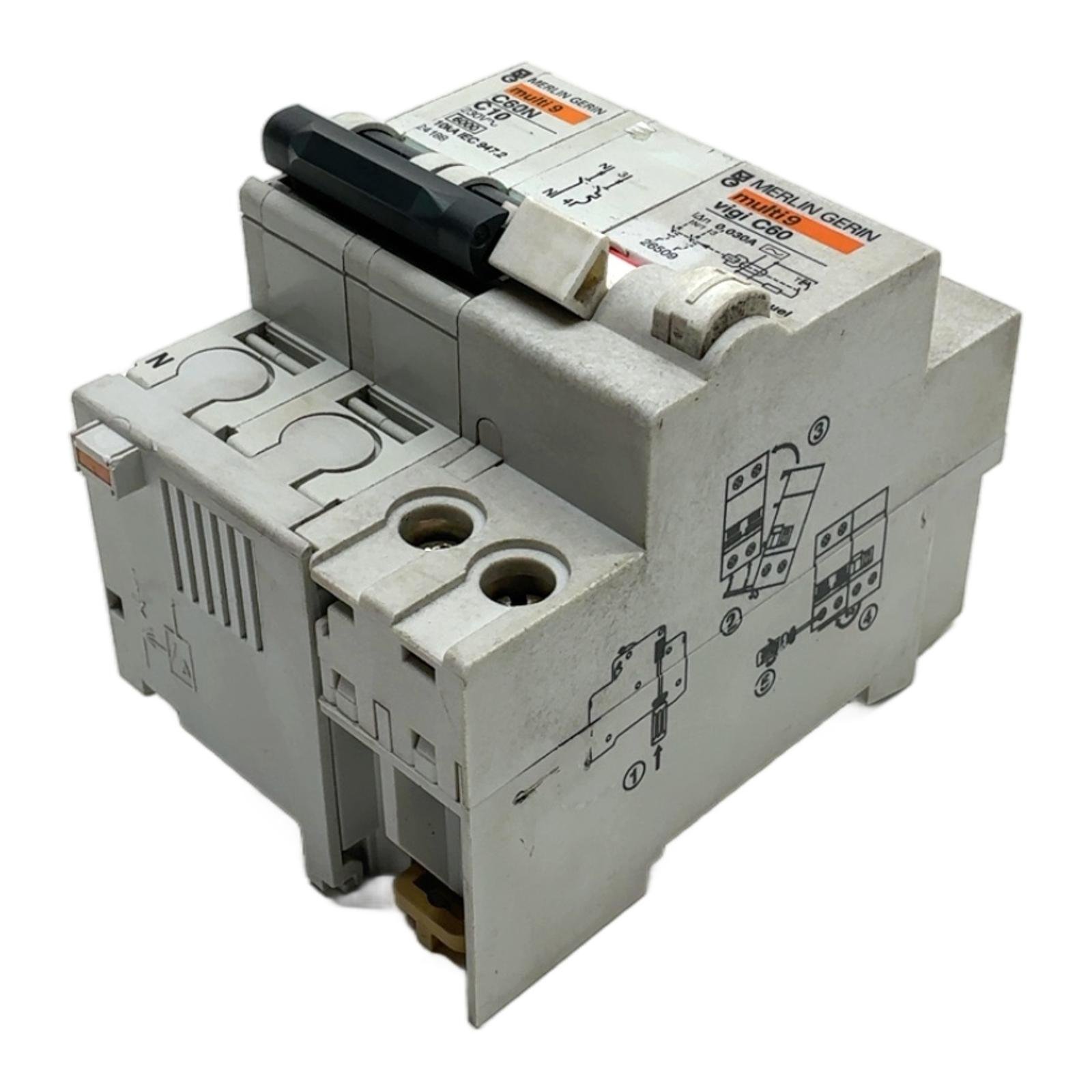 MERLIN GERIN C60N 24188 + Vigi C60 26509 MERLIN GERIN C60N 24188 + Vigi C60 26509 - Afbeelding 1