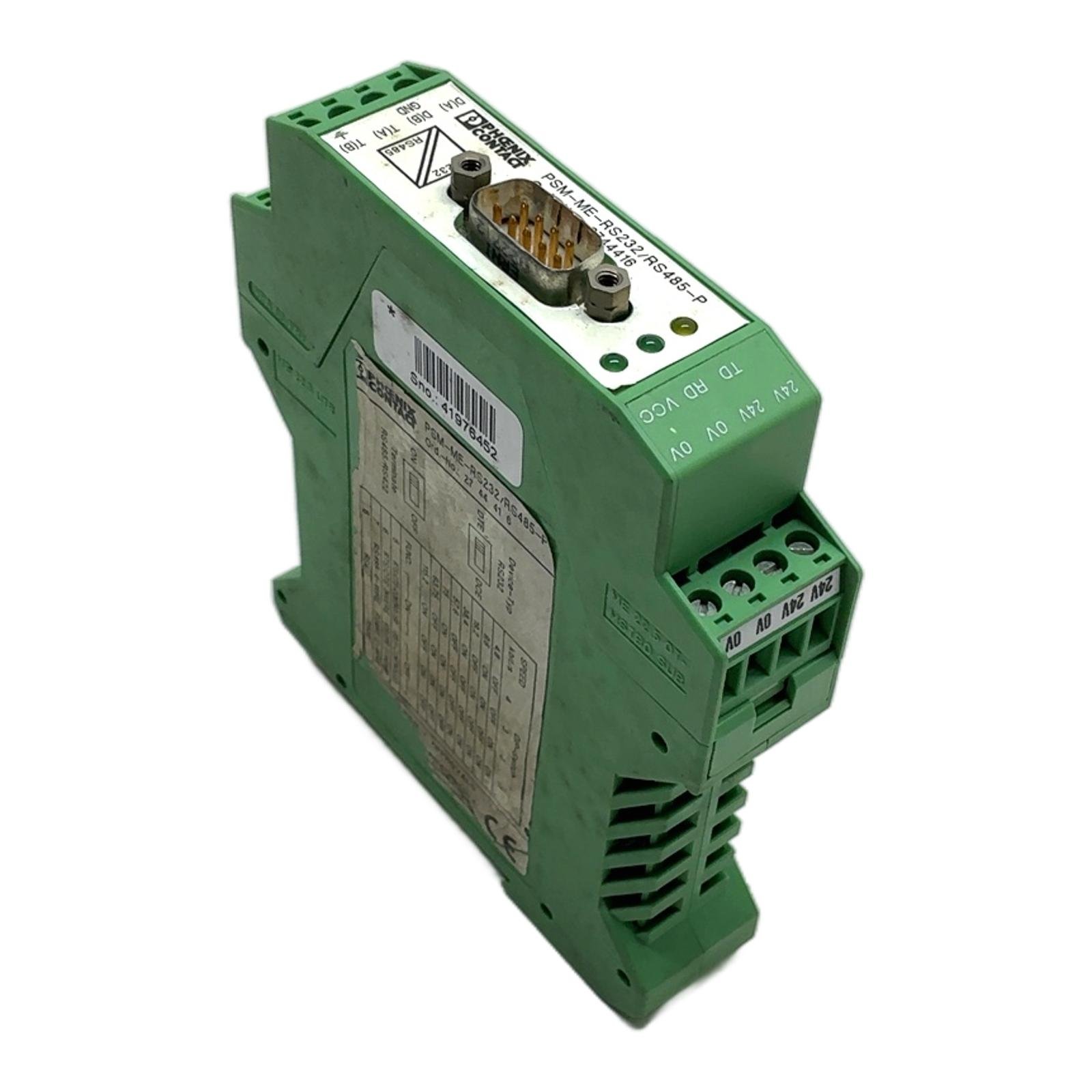PHOENIX CONTACT PSM-ME-RS232/RS485-P 2744416 PHOENIX CONTACT PSM-ME-RS232/RS485-P 2744416 - Afbeelding 1