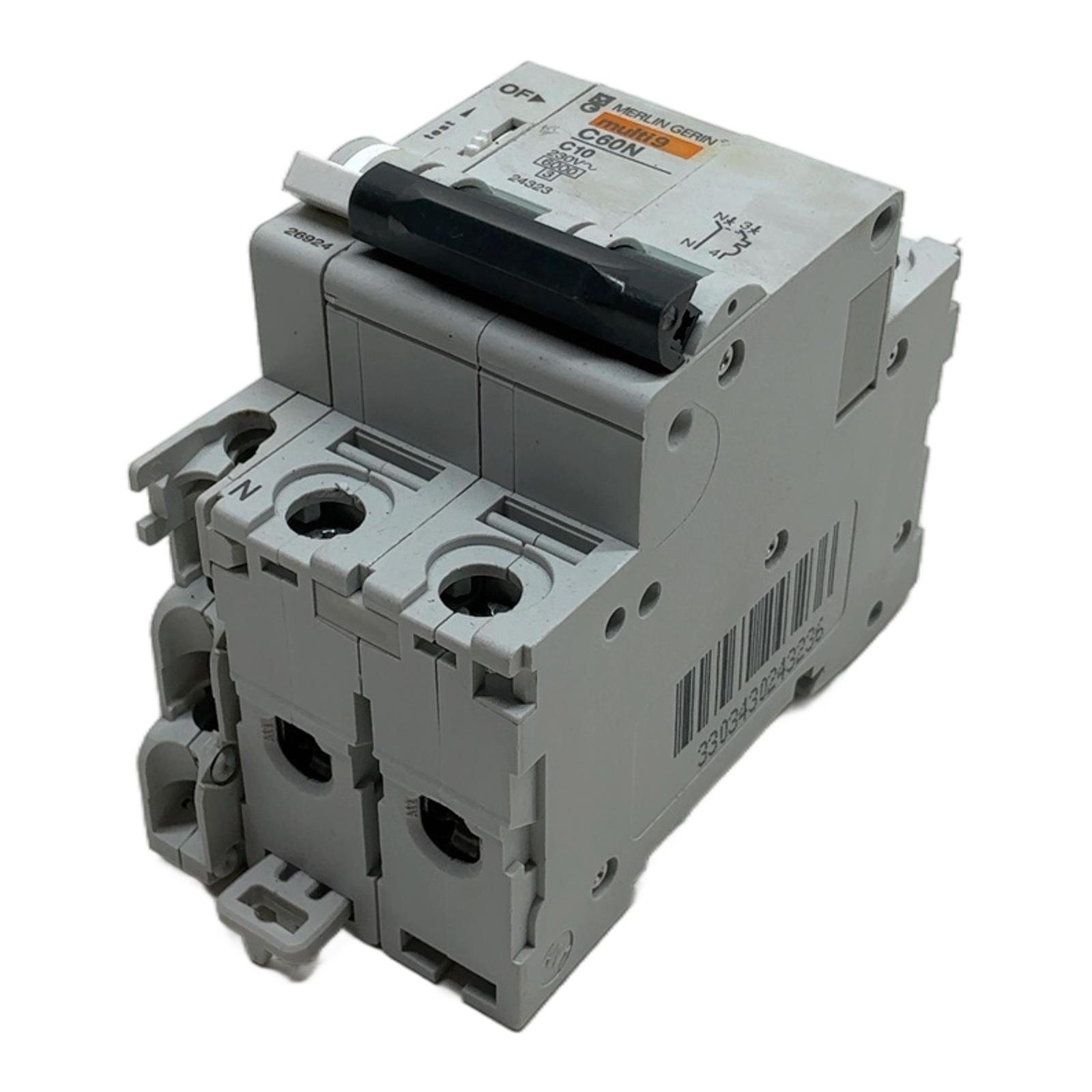 MERLIN GERIN (SCHNEIDER ELECTRIC) C60N C10 24323 MERLIN GERIN (SCHNEIDER ELECTRIC) C60N C10 24323 - Afbeelding 1