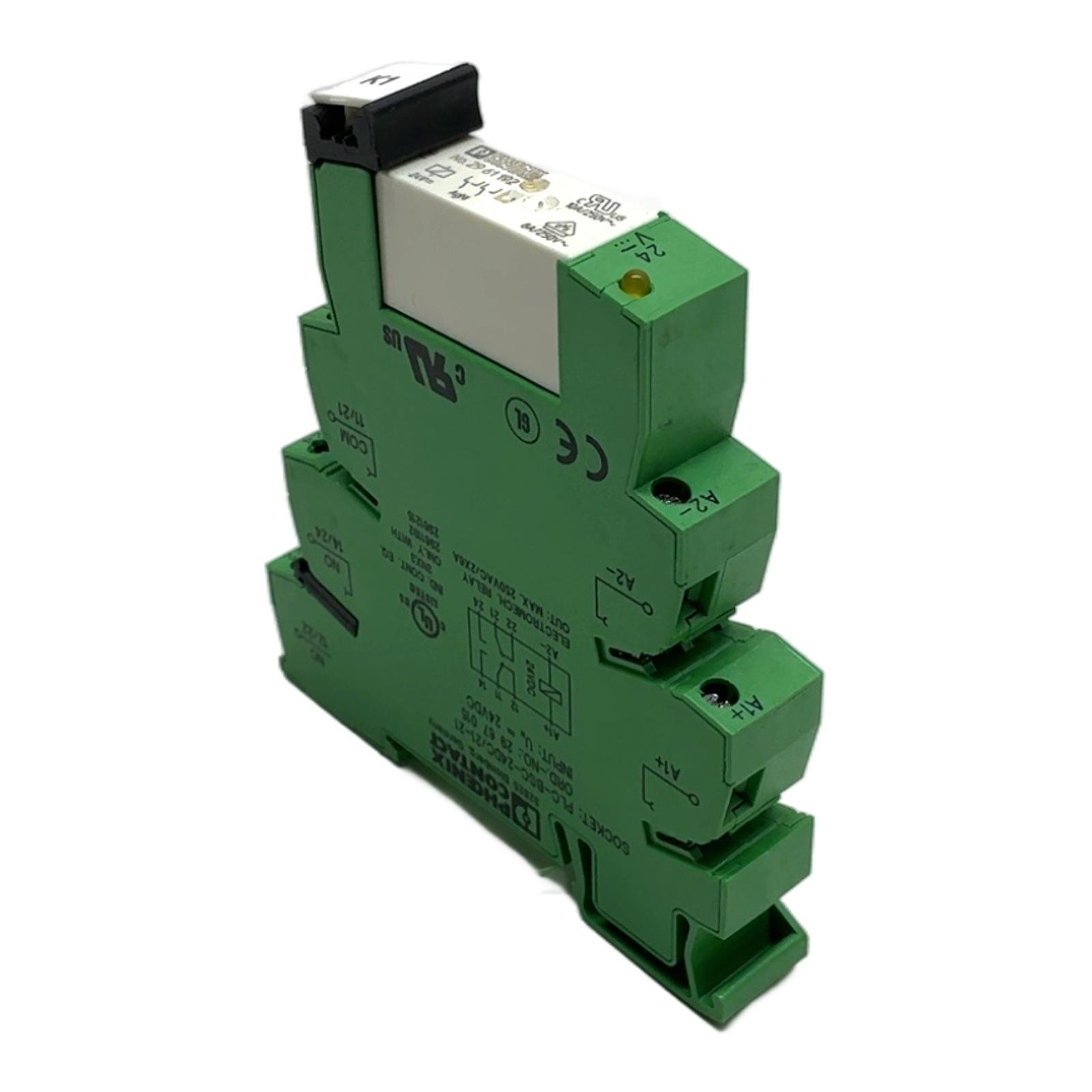 PHOENIX CONTACT PLC-BSC-24DC/21-21 2967015 PHOENIX CONTACT PLC-BSC-24DC/21-21 2967015 - Afbeelding 1
