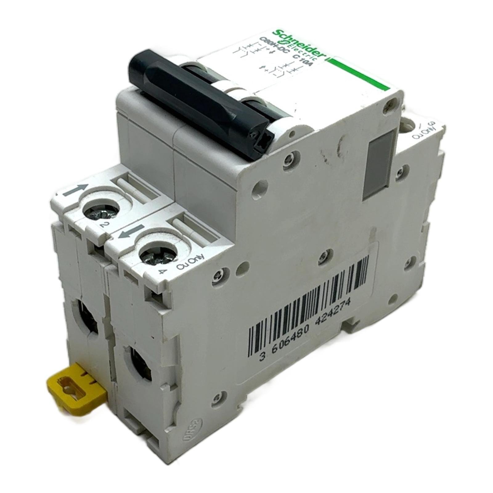 SCHNEIDER ELECTRIC C60H-DC C10A A9N61521 SCHNEIDER ELECTRIC C60H-DC C10A A9N61521 - Afbeelding 1