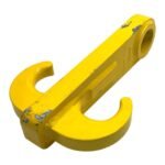 SAPEM 8T Ramshorn Double Crane Hook Extended Shank Type 91926